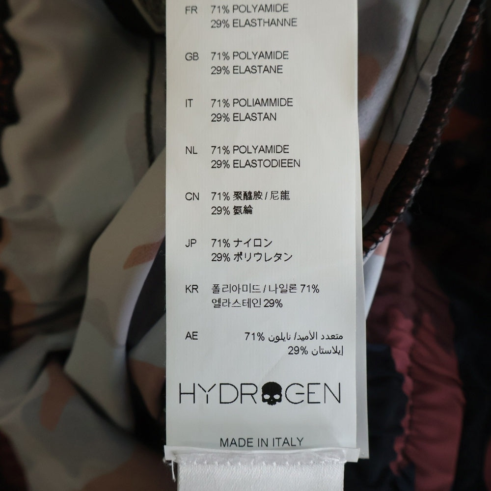 HYDROGEN(ハイドロゲン) CAMOUFLAGE PANTS カモ柄 ドローコード付き ナイロンイージーパンツ レッド