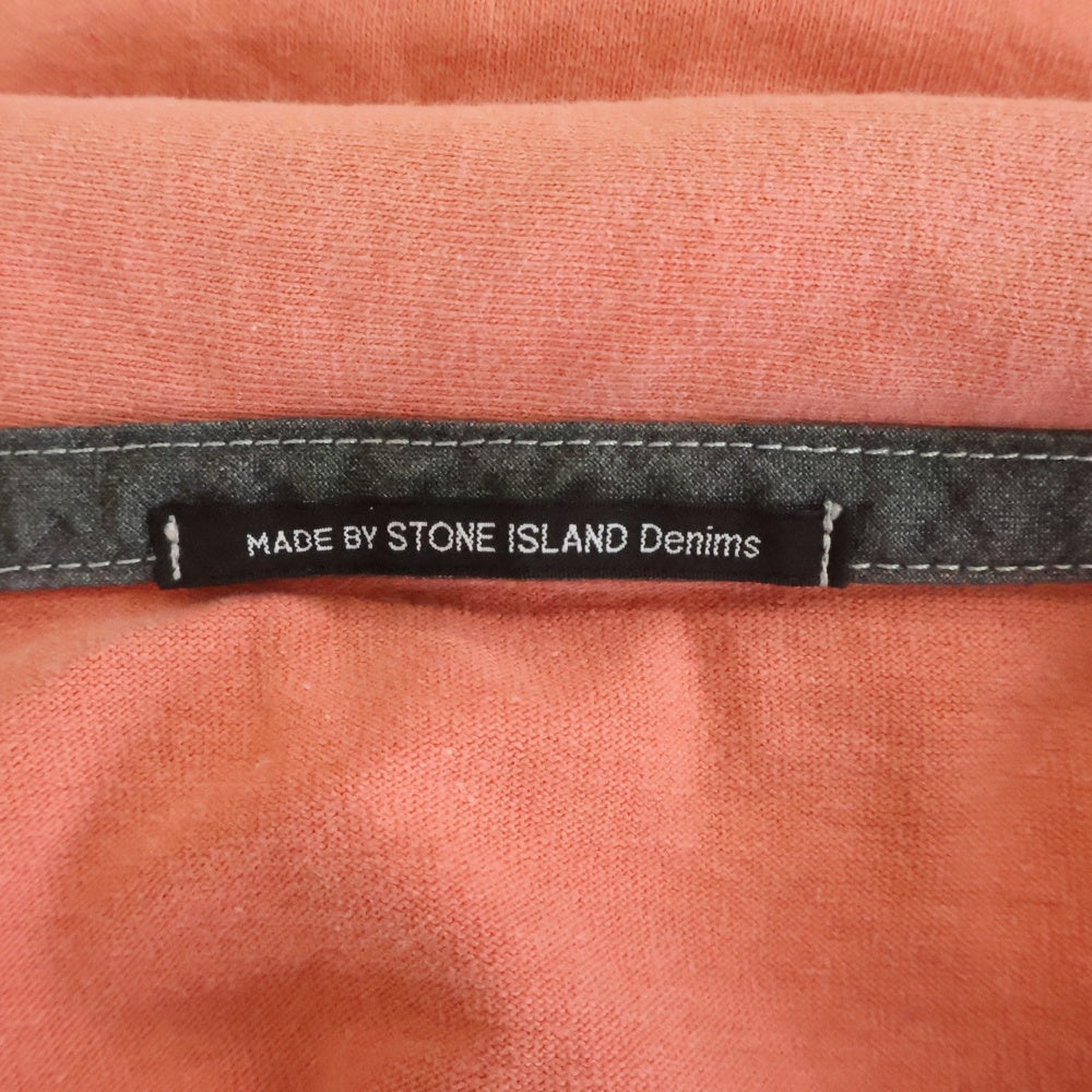 STONE ISLAND(ストーンアイランド) 袖ワンポイントロゴ刺繍 半袖ポロシャツ ピンク 46142