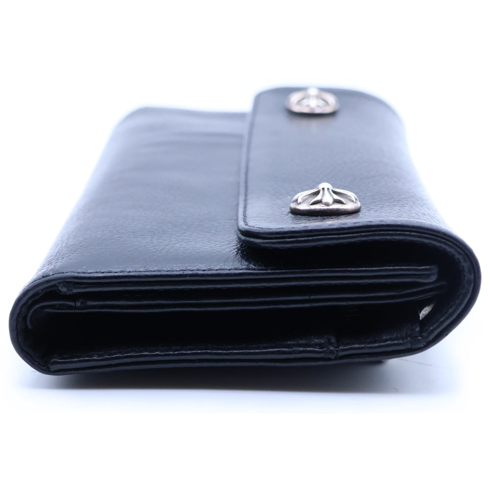 CHROME HEARTS(クロムハーツ) WAVE ウェーブ レザーウォレット 財布 ブラック