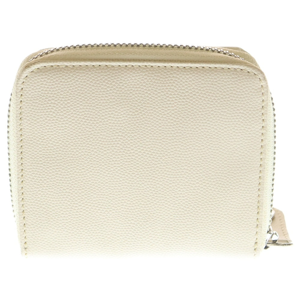 Vivienne Westwood(ヴィヴィアンウエストウッド) Billfold Wallet ヴィクトリア エンベロープ ビルフォールド ラウンドファスナーウォレット 2つ折り財布 アイボリー レディース