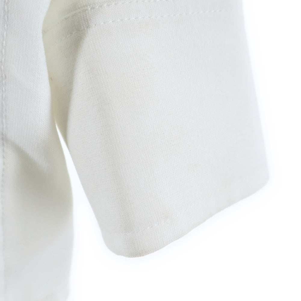 SHAREEF(シャリーフ) 22SS PAINT L/S SHIRTS 22313022 フロントペイントプリント 長袖シャツ ホワイト