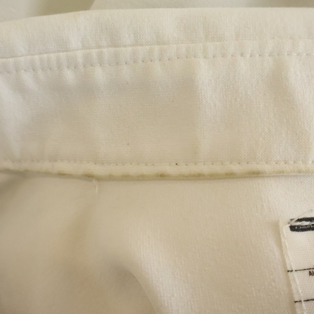 SHAREEF(シャリーフ) 22SS PAINT L/S SHIRTS 22313022 フロントペイントプリント 長袖シャツ ホワイト