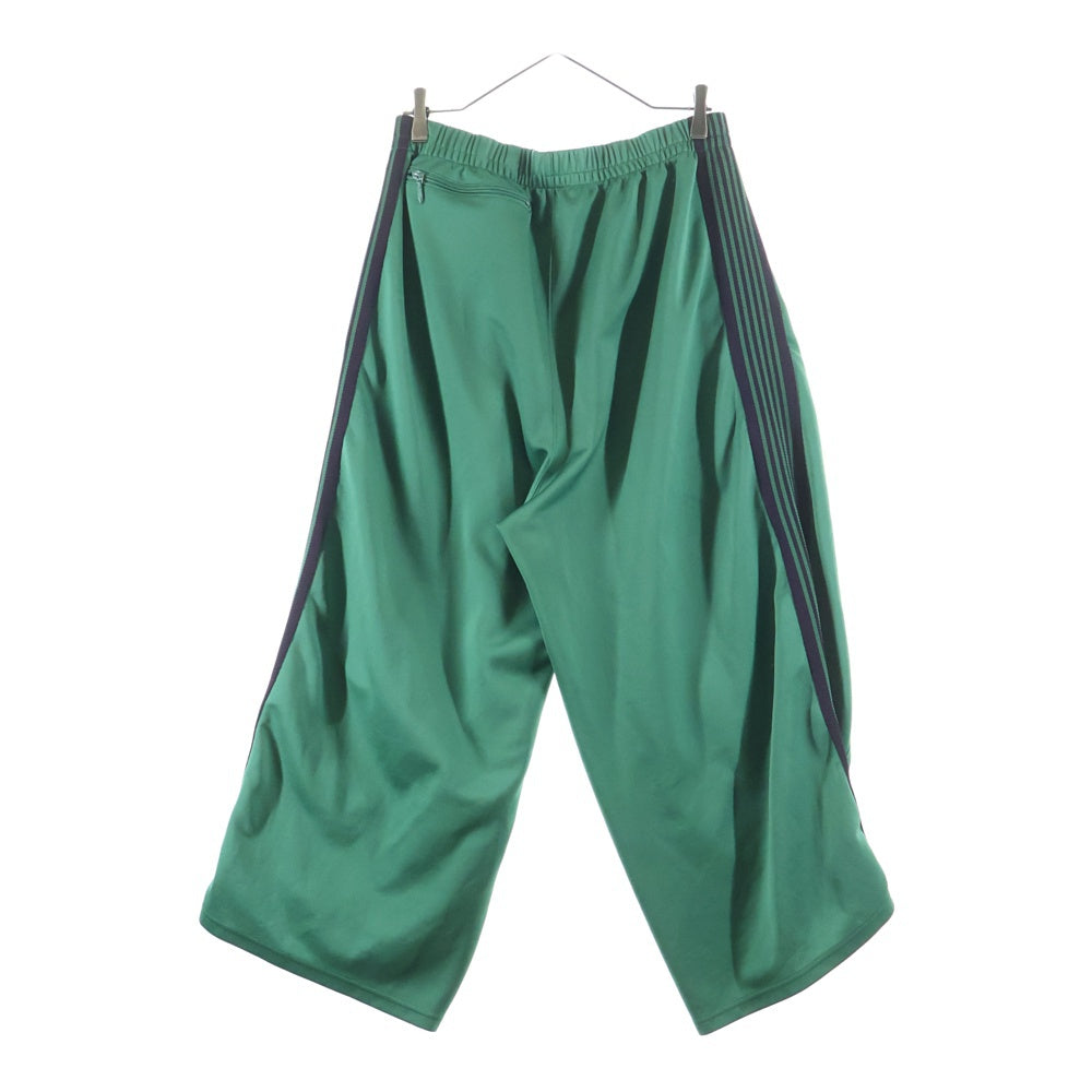 Needles(ニードルス) H.D.Track Pant ロゴ ワイド トラックパンツ グリーン/パープル MR290