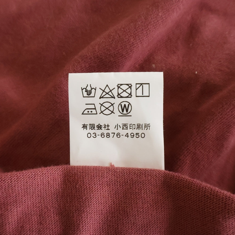 NO BRAND(ノーブランド) Chaos Fishing Club(カオスフィッシングクラブ)てきとうにやっちゃうよ? クルーネック半袖Tシャツカットソー レッド