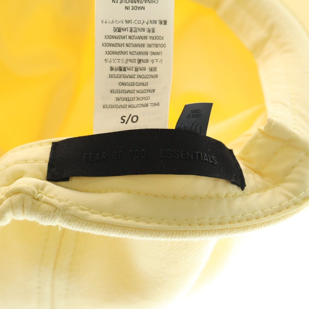 FEAR OF GOD ESSENTIALS(フィアオブゴッド エッセンシャルズ) Garden Yellow Fleece Baseball Cap ガーデン イエロー フリース ベースボールキャップ 帽子 イエロー レディース