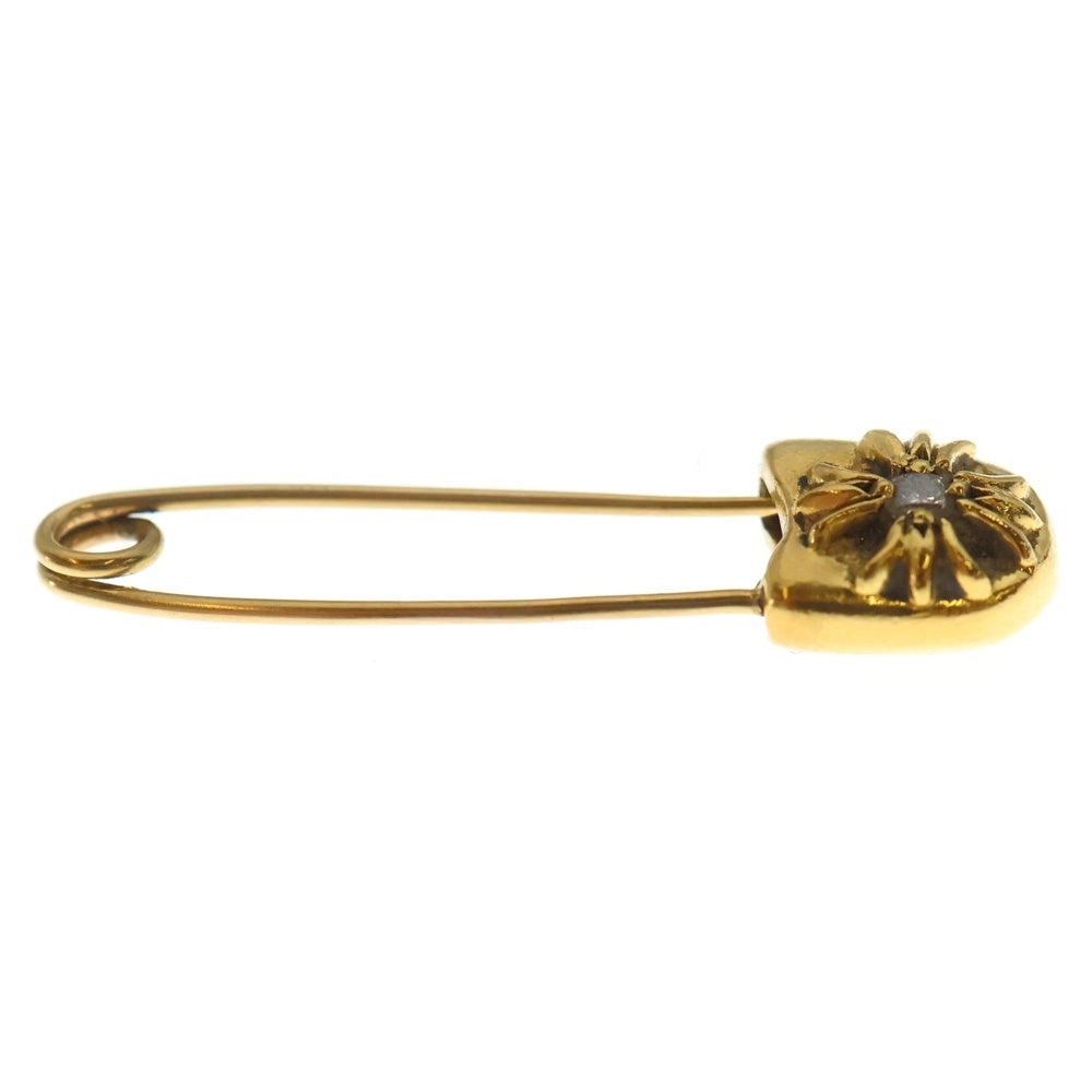 CHROME HEARTS(クロムハーツ) 22K SAFETY PIN CH PLS 1DIA 1ダイヤ セーフティーピン ピアス ゴールド