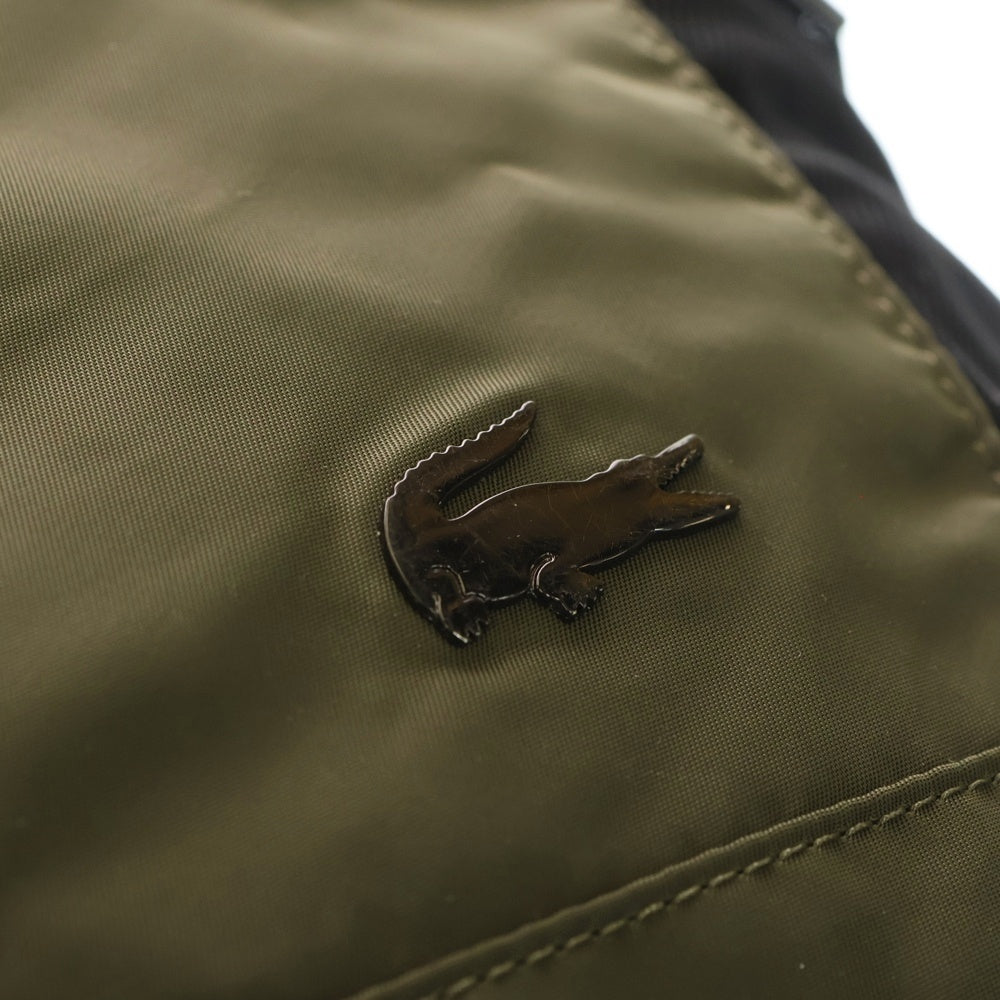 LACOSTE(ラコステ) ワンポイントシルバークロコメタルロゴ リュックサック バックパック カーキ