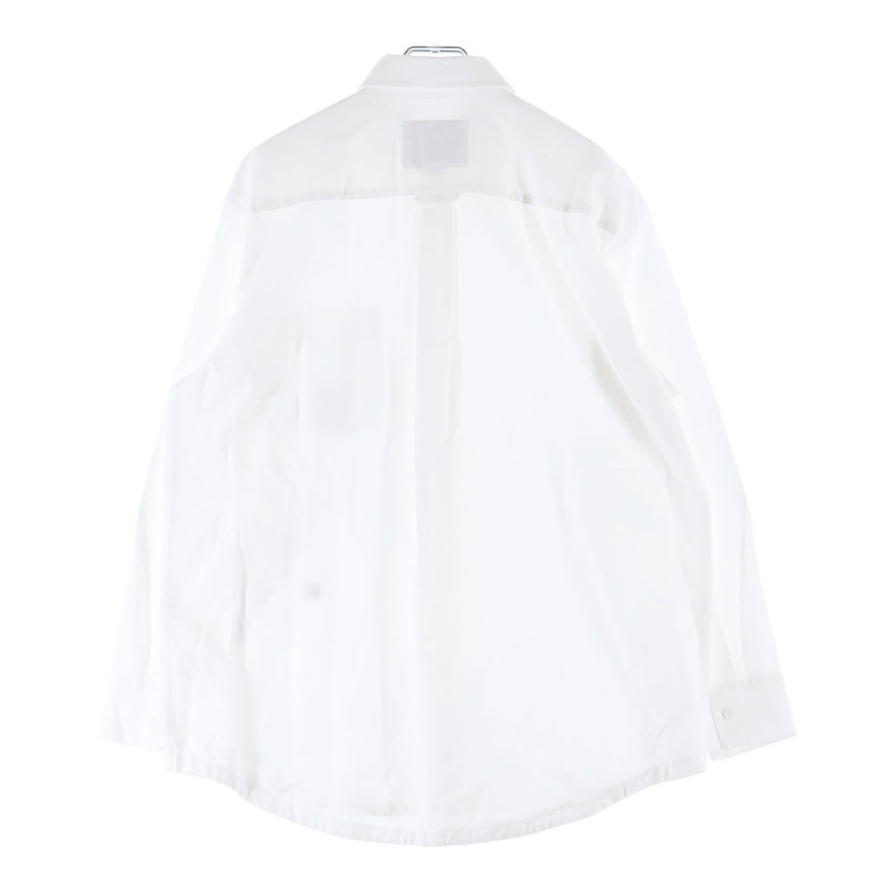 LACOSTE(ラコステ) ×A.P.C. Cotton Shirt CF6699 アーペーセー フロントワンポイントロゴ刺繍 コットン長袖シャツ ホワイト