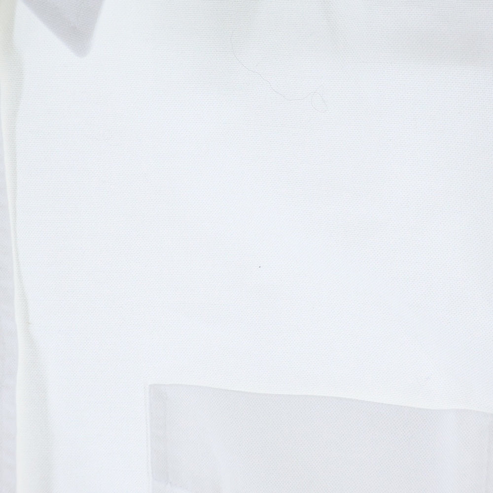 LACOSTE(ラコステ) ×A.P.C. Cotton Shirt CF6699 アーペーセー フロントワンポイントロゴ刺繍 コットン長袖シャツ ホワイト