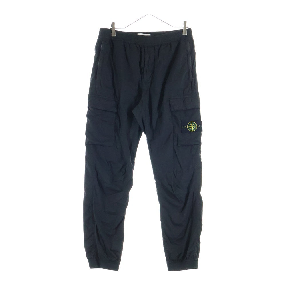 STONE ISLAND(ストーンアイランド) 25SS STRETCH COTTON TELA PARACADDUTE K1S153100031 ストレッチ コットン テラ カーゴパンツ ブラック