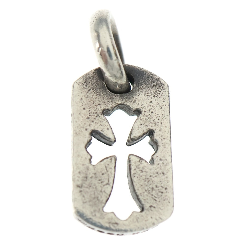 CHROME HEARTS(クロムハーツ) DT TNY CO CRS タイニーカットアウトクロスドッグタグ チャーム ペンダントトップ シルバー BCA252