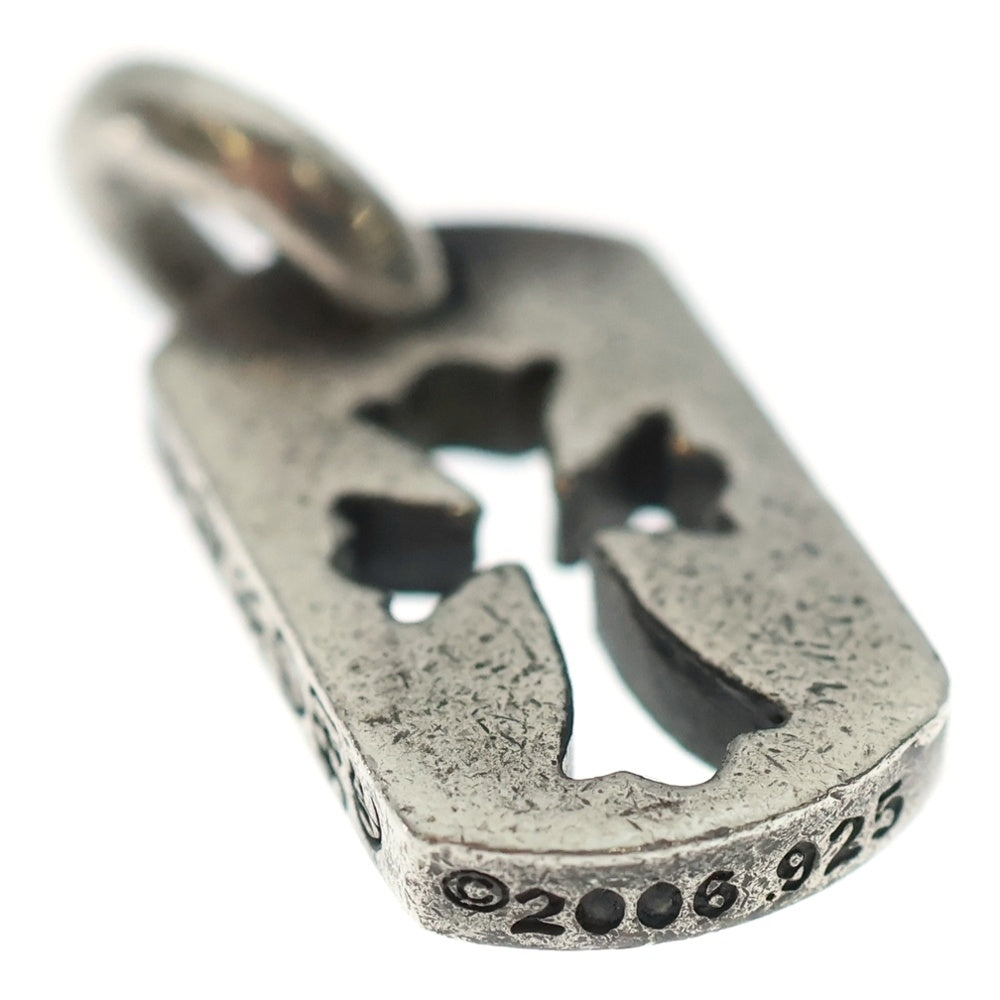 CHROME HEARTS(クロムハーツ) DT TNY CO CRS タイニーカットアウトクロスドッグタグ チャーム ペンダントトップ シルバー BCA252