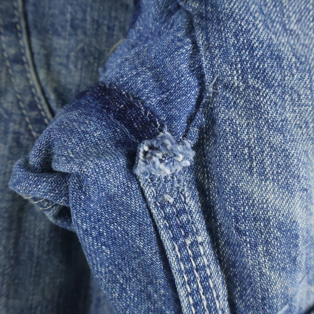 SAINT MICHAEL(セントマイケル) 24AW DOUBLE KNEE DENIM SM-YS1-0000-066 ダブル ニー デニムパンツ ジーンズ インディゴ