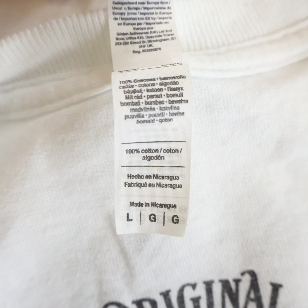 TENDERLOIN(テンダーロイン) 22SS 両面ロゴプリントクルーネック半袖Tシャツカットソー ホワイト