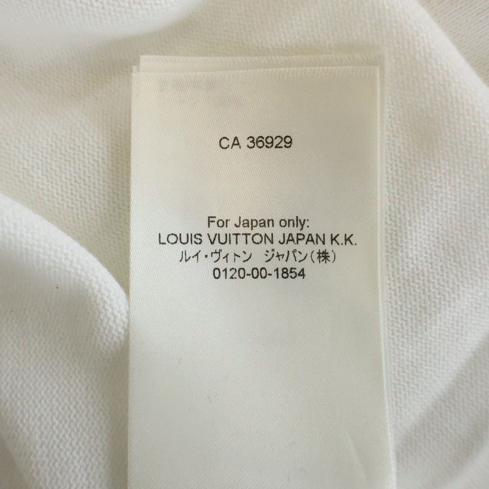 LOUIS VUITTON(ルイヴィトン) 23AW Logo Printed Tee フロントロゴデザイン クルーネック半袖Tシャツカットソー コットン ニット ホワイト RM232M HA0 HPN30W