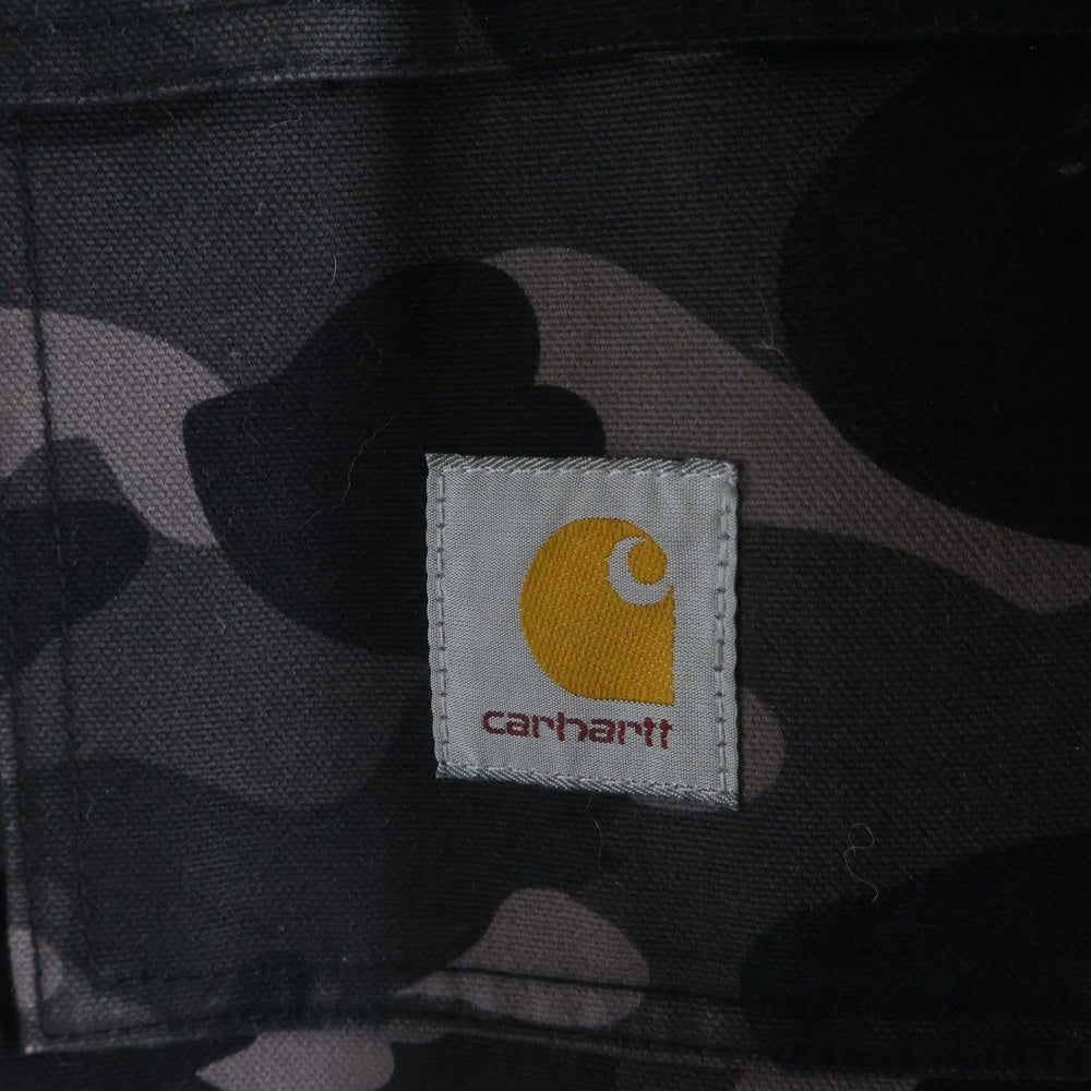CARHARTT(カーハート) ×A BATHING APE Duck 1st Camo Siberian Parka ×アベイシングエイプ ダック ファースト カモ シベリアン パーカー グレー ※サンプル品