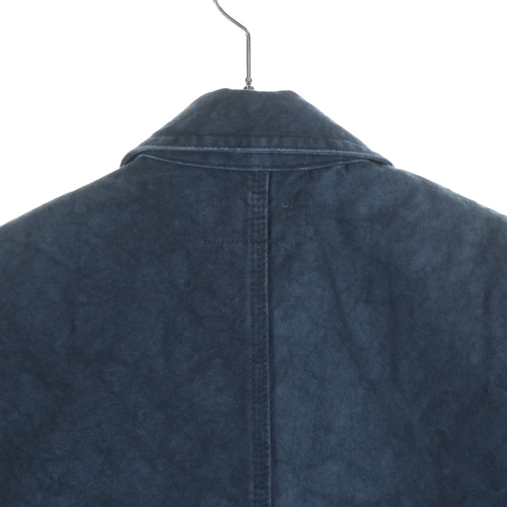 STUSSY(ステューシー) × WRANGLER CANVAS DOUBLE BREASTED JACKET 115613 ラングラー キャンバス ダブルテーラードジャケット ブルー