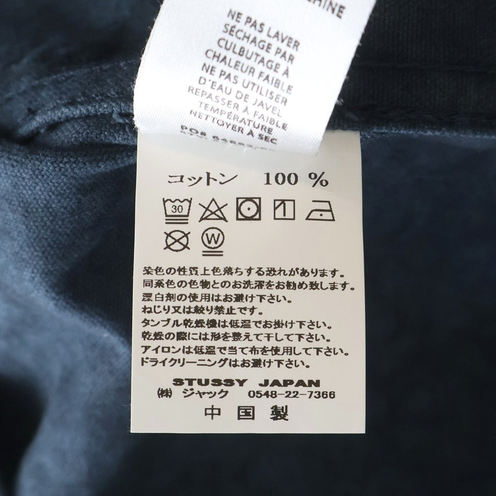 STUSSY(ステューシー) × WRANGLER CANVAS DOUBLE BREASTED JACKET 115613 ラングラー キャンバス ダブルテーラードジャケット ブルー