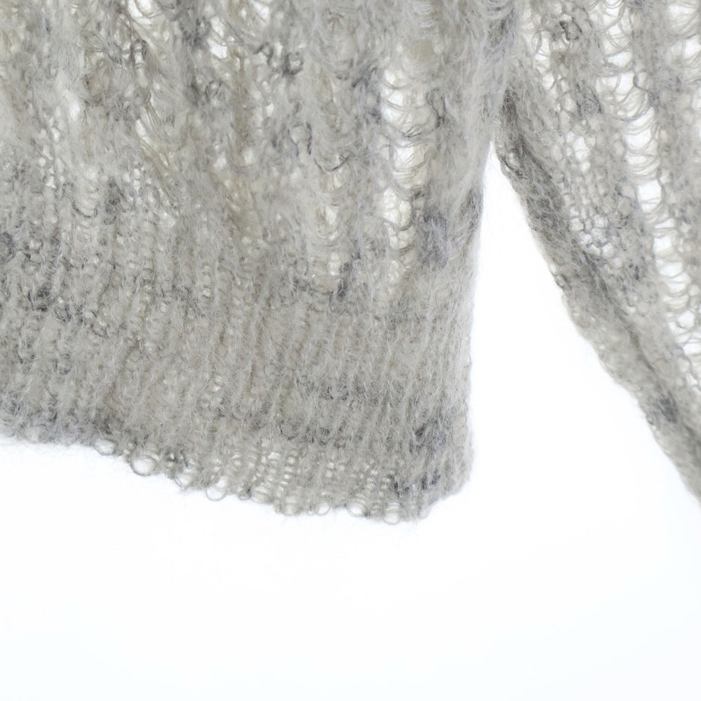 Acne Studios(アクネ ストゥディオズ) モヘア混 クルーネックニットセーター グレー レディース FN-WN-KNIT000327
