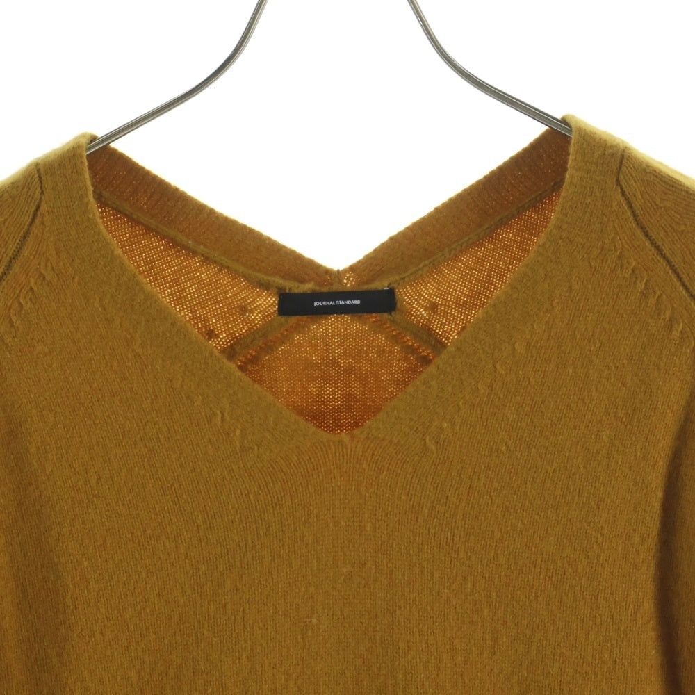 JOURNAL STANDARD(ジャーナルスタンダード) ウールVネックニットセーター マスタード レディース 18-080-400-3160-1-0
