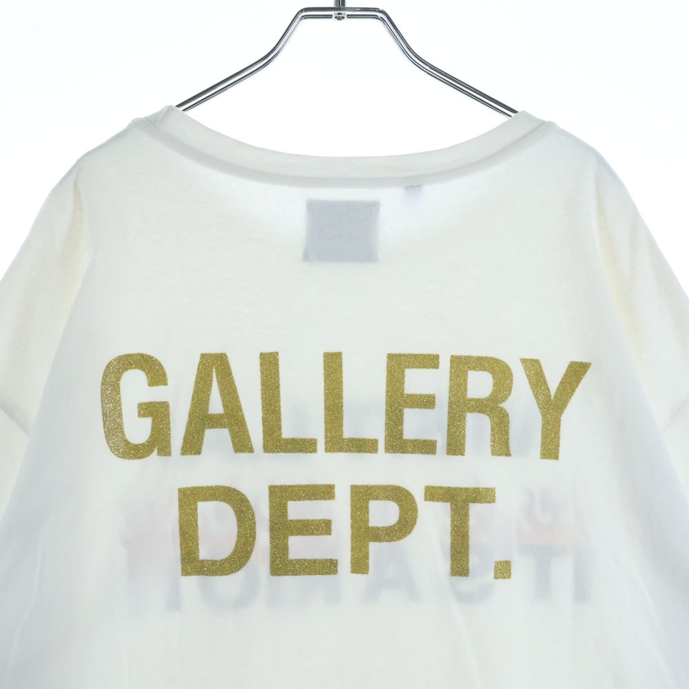 GALLERY DEPT.(ギャラリーデプト) L.A.RIOT TEE フロントロゴプリントクルーネック半袖Tシャツカットソー ホワイト