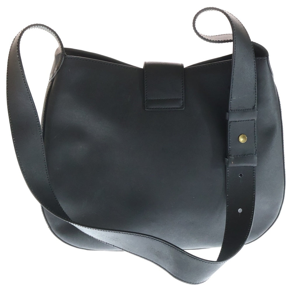 CELINE(セリーヌ) オールド 馬車金具 ゴールドバックル ショルダーバッグ ブラック レディース