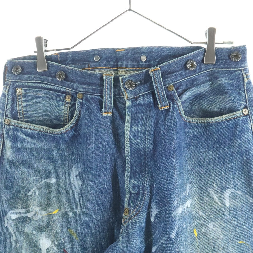 Levi's(リーバイス) 201 No.2 DENIM DEAD STOCK 20201 0020 1920年モデル 復刻 ボタン裏555 バレンシア工場 LVC リネンパッチ デニムパンツ ジーンズ インディゴ