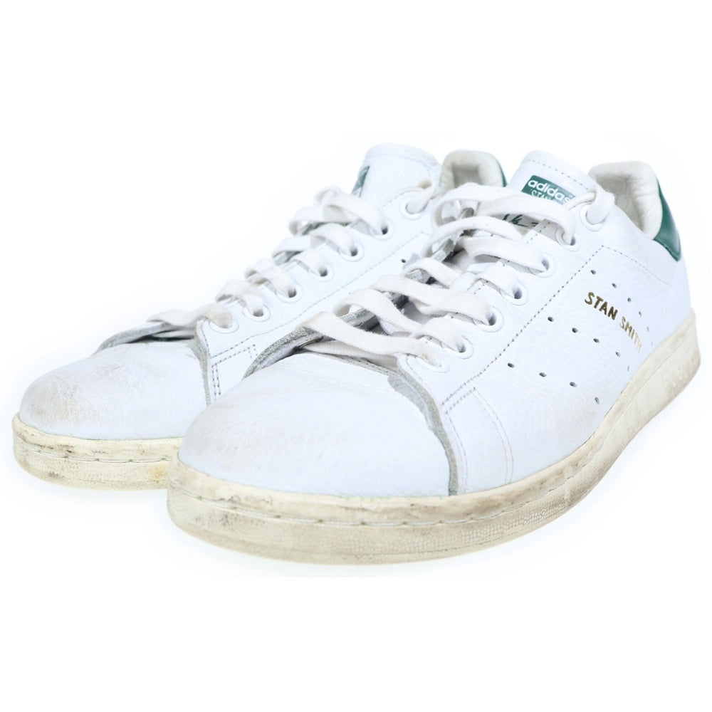 adidas(アディダス) STAN SMITH スタンスミス レザー ローカットスニーカー シューズ ホワイト/グリーン US7.5/25.5cm CQ2871