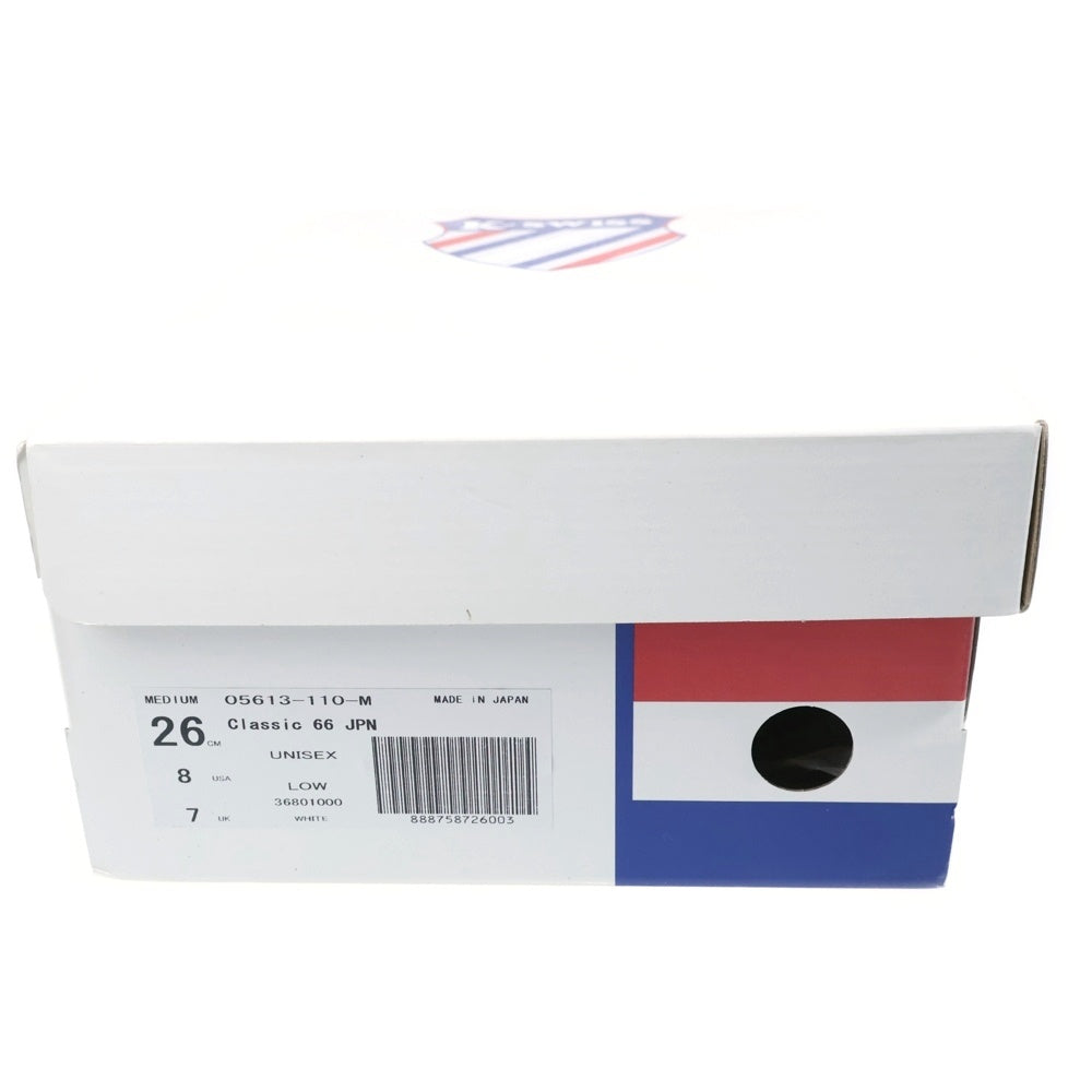 NO BRAND(ノーブランド) K・SWISS(ケー・スイス)Classic 66 JPN クラシック66ジャパン ローカットスニーカー ホワイト US8/26cm 05613‐110‐M