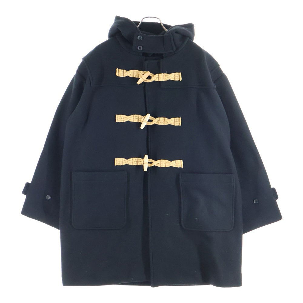 SAINT MICHAEL(セントマイケル) 25AW DUFFLE COAT HOODED ダッフルコート フーディ ブラック SM-HR1-0000-081