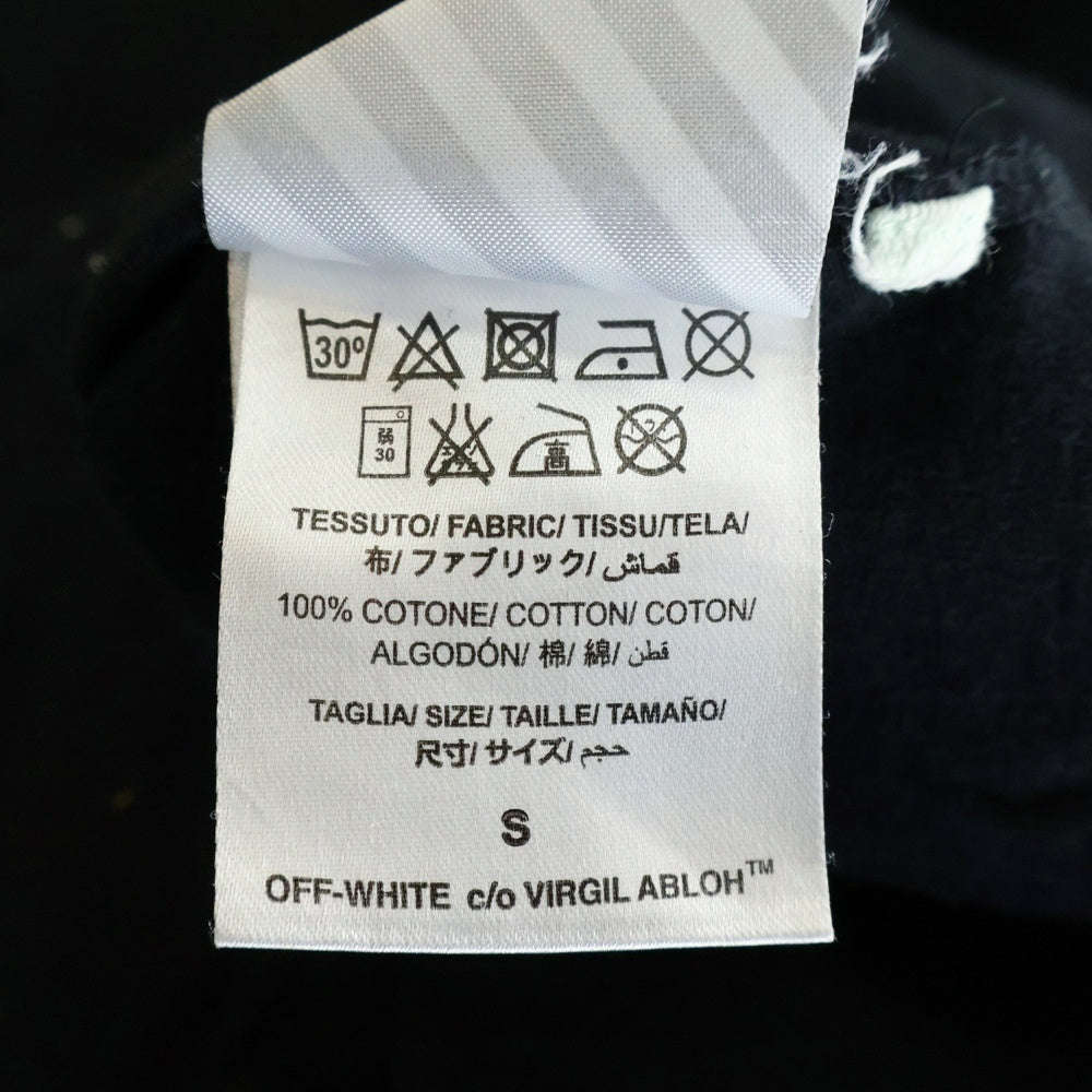 OFF-WHITE(オフホワイト) 17SS DIAG SPRAY L/S TEE ダイアゴナル スプレーロゴ ロングスリーブカットソー 長袖Tシャツ ブラック