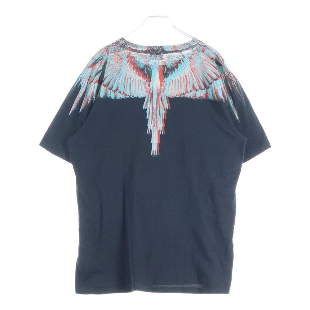 MARCELO BURLON(マルセロバーロン) Wing ネックウイング 半袖Tシャツ ブラック