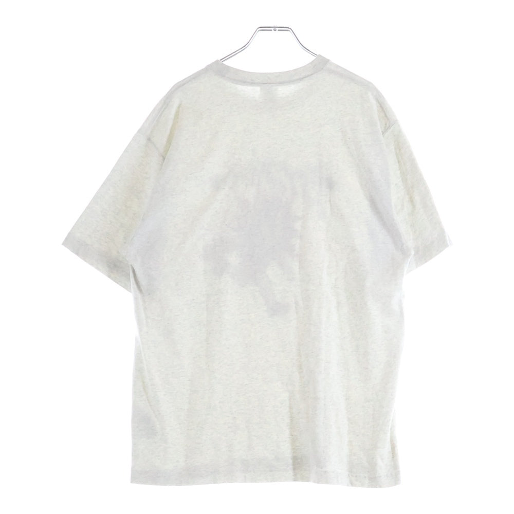 THE BLACK EYE PATCH(ブラックアイパッチ) 22SS CHILDREN AT PLAY TEE 飛び出し注意 プリント クルーネック 半袖シャツ グレー