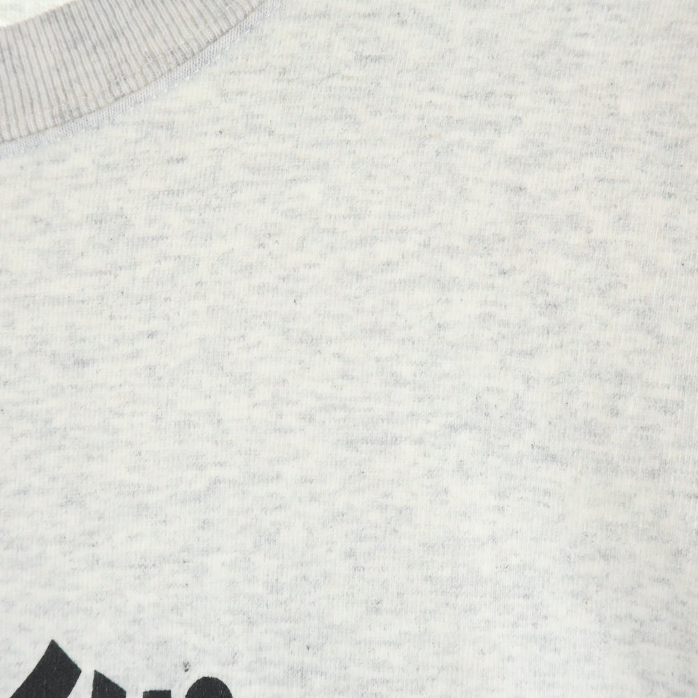 THE BLACK EYE PATCH(ブラックアイパッチ) 22SS CHILDREN AT PLAY TEE 飛び出し注意 プリント クルーネック 半袖シャツ グレー