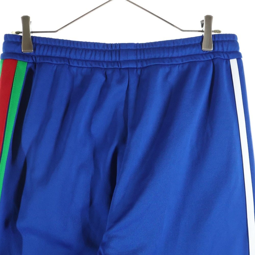 GUCCI(グッチ) ×adidas 22SS blue white logo web 3stripe trim track sweat pants 3ストライプ トラックパンツ ブルー 691785 XJEK2