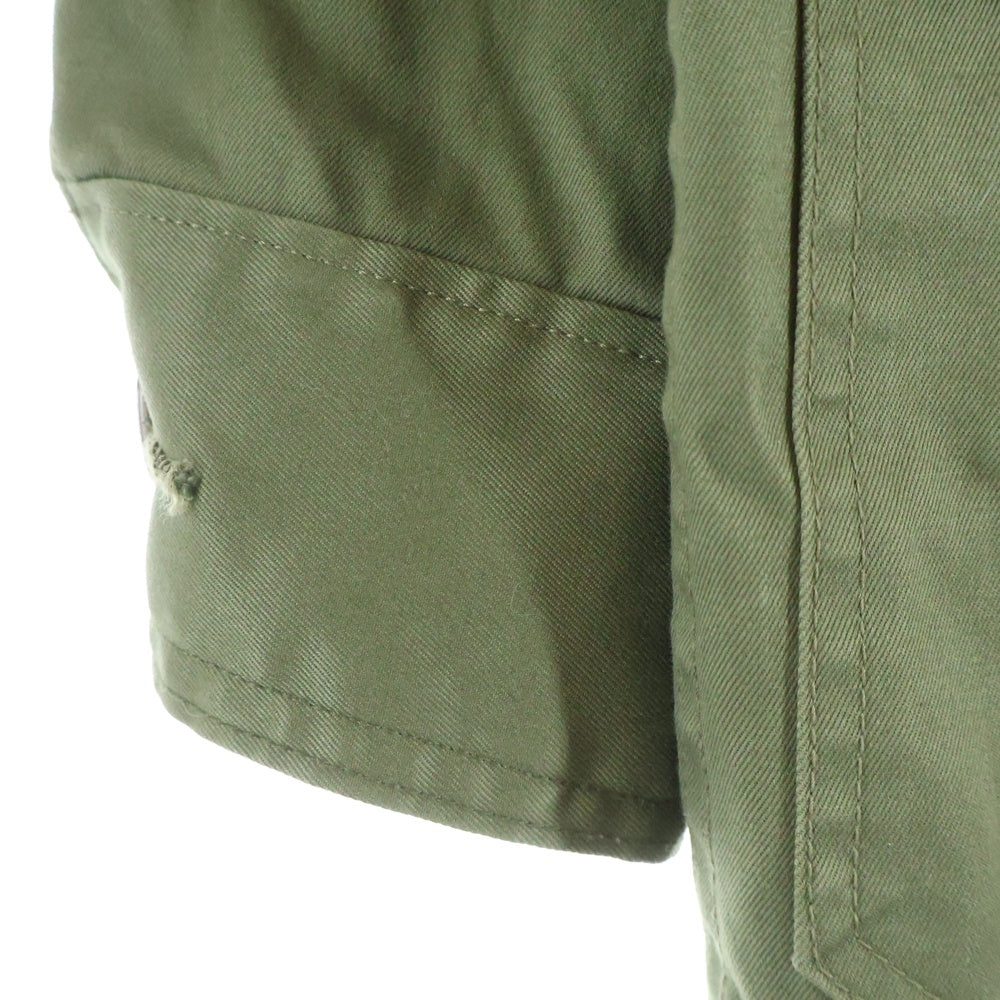 NO BRAND(ノーブランド) UPPER HIGHTS 【アッパーハイツ】 18SS ARMY Oversize Jacket 363A711 アーミー オーバーサイズカバーオール ミリタリージャケット カーキ レディース