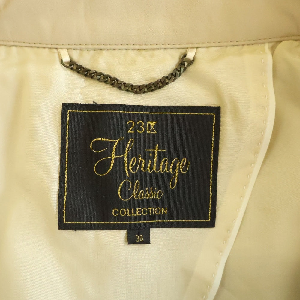 23区(ニジュウサンク) Heritage CLASSIC COLLECTION 498890 ヘリテージ クラシック コレクション トレンチコート レディース ベージュ