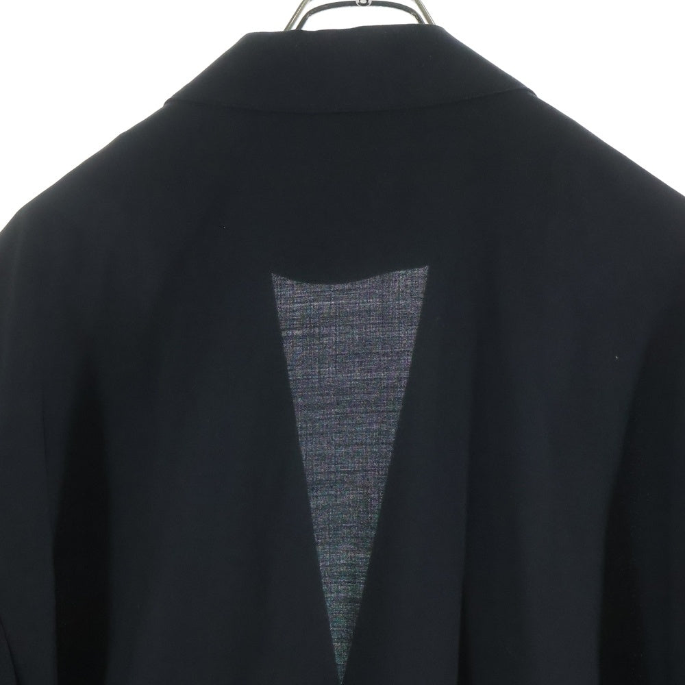 HYKE(ハイク) WOOL COAT ウール ポリエステル混 ロングコート ブラック