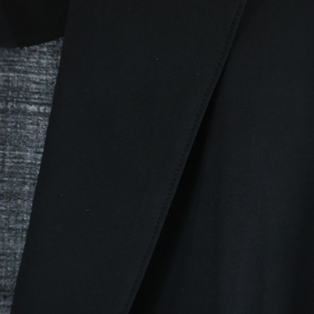 HYKE(ハイク) WOOL COAT ウール ポリエステル混 ロングコート ブラック