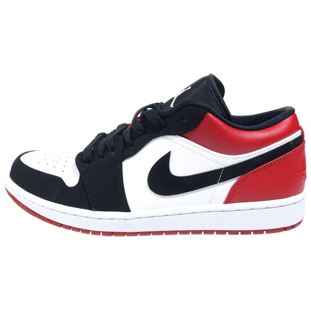 NIKE(ナイキ) Air Jordan 1 Low Black Toe 553558-116 エアジョーダン1 ブラックトゥ ローカットスニーカー レッド US9.5/27.5cm