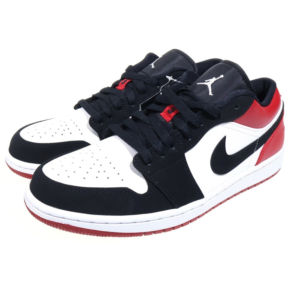 NIKE(ナイキ) Air Jordan 1 Low Black Toe 553558-116 エアジョーダン1 ブラックトゥ ローカットスニーカー レッド US9.5/27.5cm