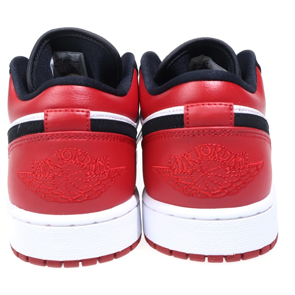 NIKE(ナイキ) Air Jordan 1 Low Black Toe 553558-116 エアジョーダン1 ブラックトゥ ローカットスニーカー レッド US9.5/27.5cm