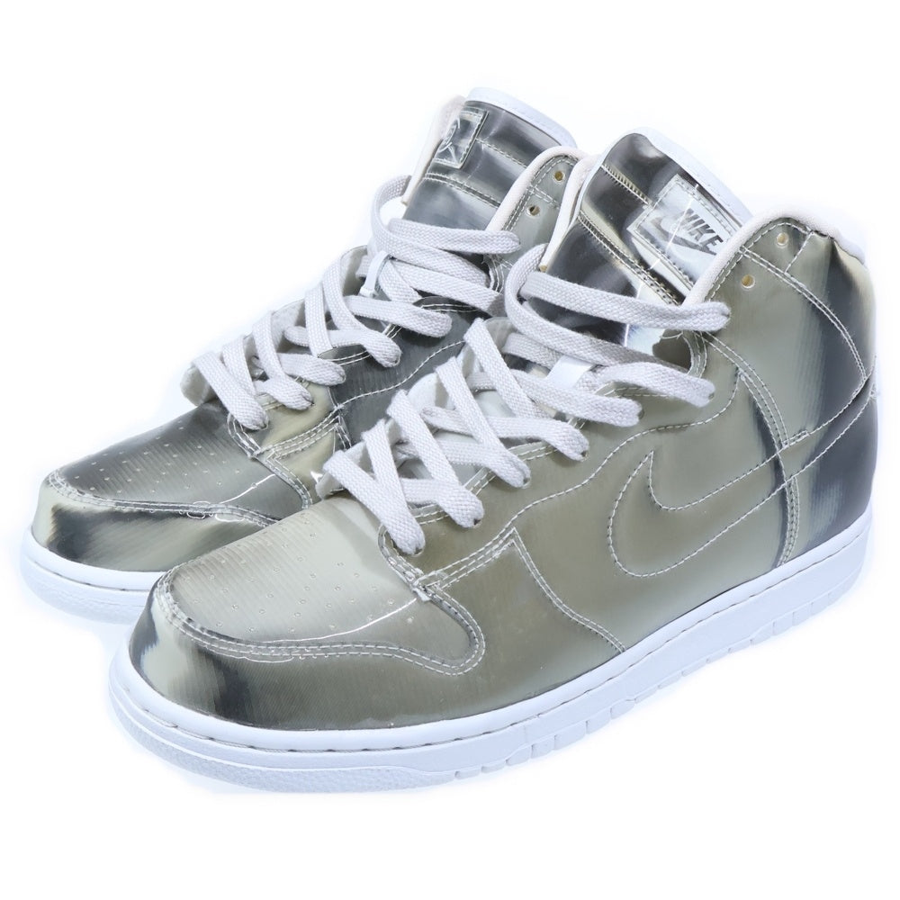 NIKE(ナイキ) ×CLOT Dunk High Silver DH4444-900 ×クロット ダンクハイ シルバー ハイカットスニーカー US9.5/27.5cm
