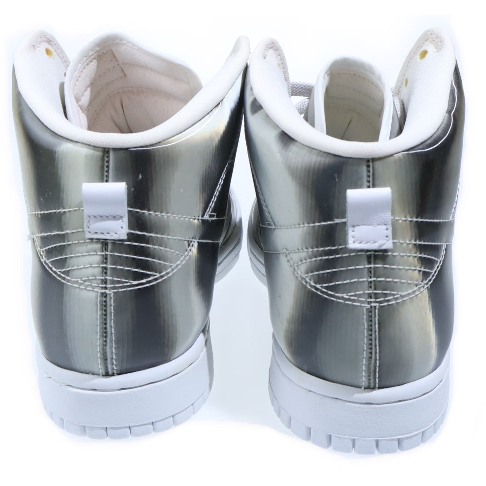 NIKE(ナイキ) ×CLOT Dunk High Silver DH4444-900 ×クロット ダンクハイ シルバー ハイカットスニーカー US9.5/27.5cm