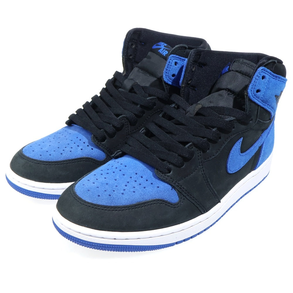 NIKE(ナイキ) AIR JORDAN 1 RETRO HIGH OG ROYAL REIMAGINED DZ5485-042 エアジョーダン1 レトロ ロイヤル リイマジンド ハイカットスニーカー ブラック/ブルー US9.5/27.5cm