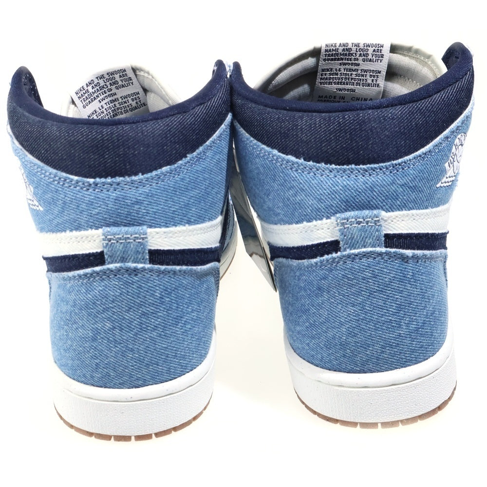 NIKE(ナイキ) AIR JORDAN1 RETRO HIGH OG FQ2947-100 エアジョーダン1 デニム ハイカットスニーカー インディゴ US9.5/27.5cm