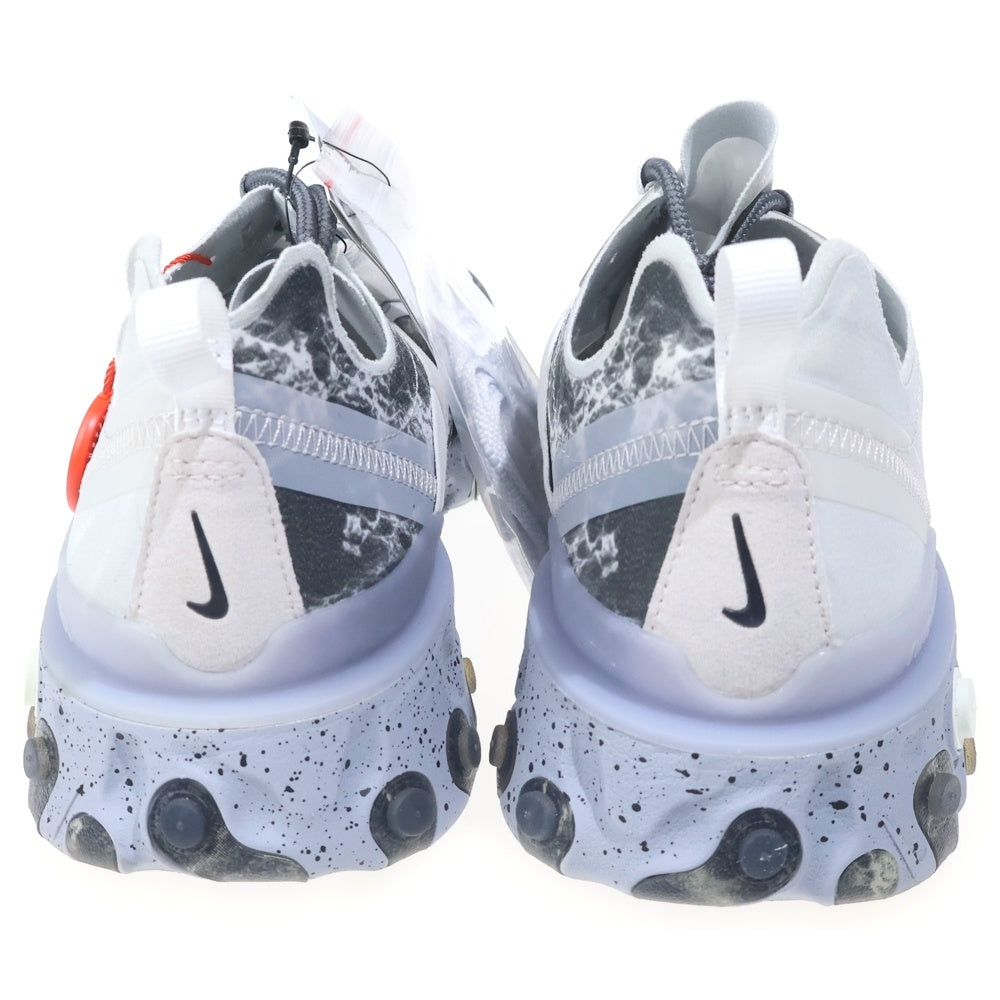 NIKE(ナイキ) ×KENDRICK LAMA REACT ELEMENT 55 CJ3312-001 リアクト エレメント55 ローカットスニーカー ホワイト US9.5/27.5cm