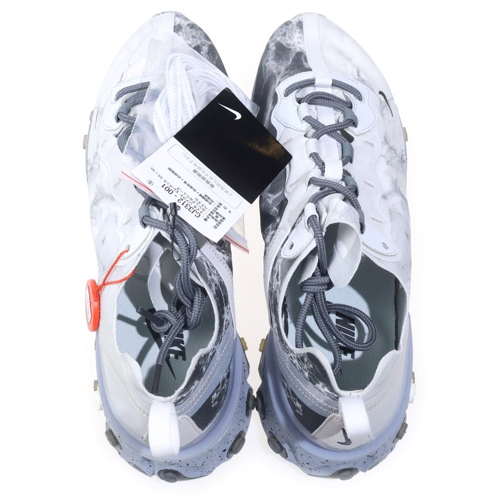 NIKE(ナイキ) ×KENDRICK LAMA REACT ELEMENT 55 CJ3312-001 リアクト エレメント55 ローカットスニーカー ホワイト US9.5/27.5cm
