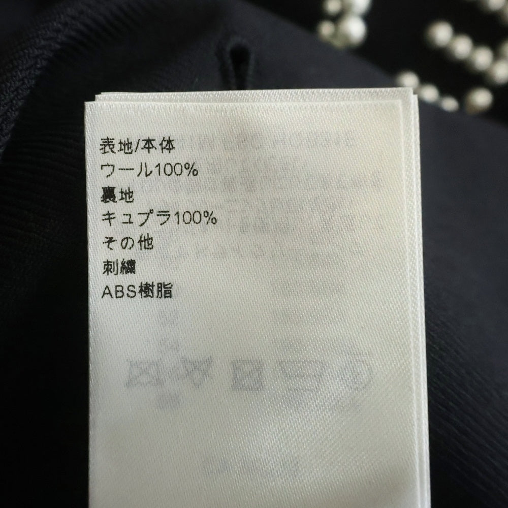 LOUIS VUITTON(ルイヴィトン) 24SS エンベリッシュド パール ジャケット ブルゾン ブラック RM241M FSC HQB31E