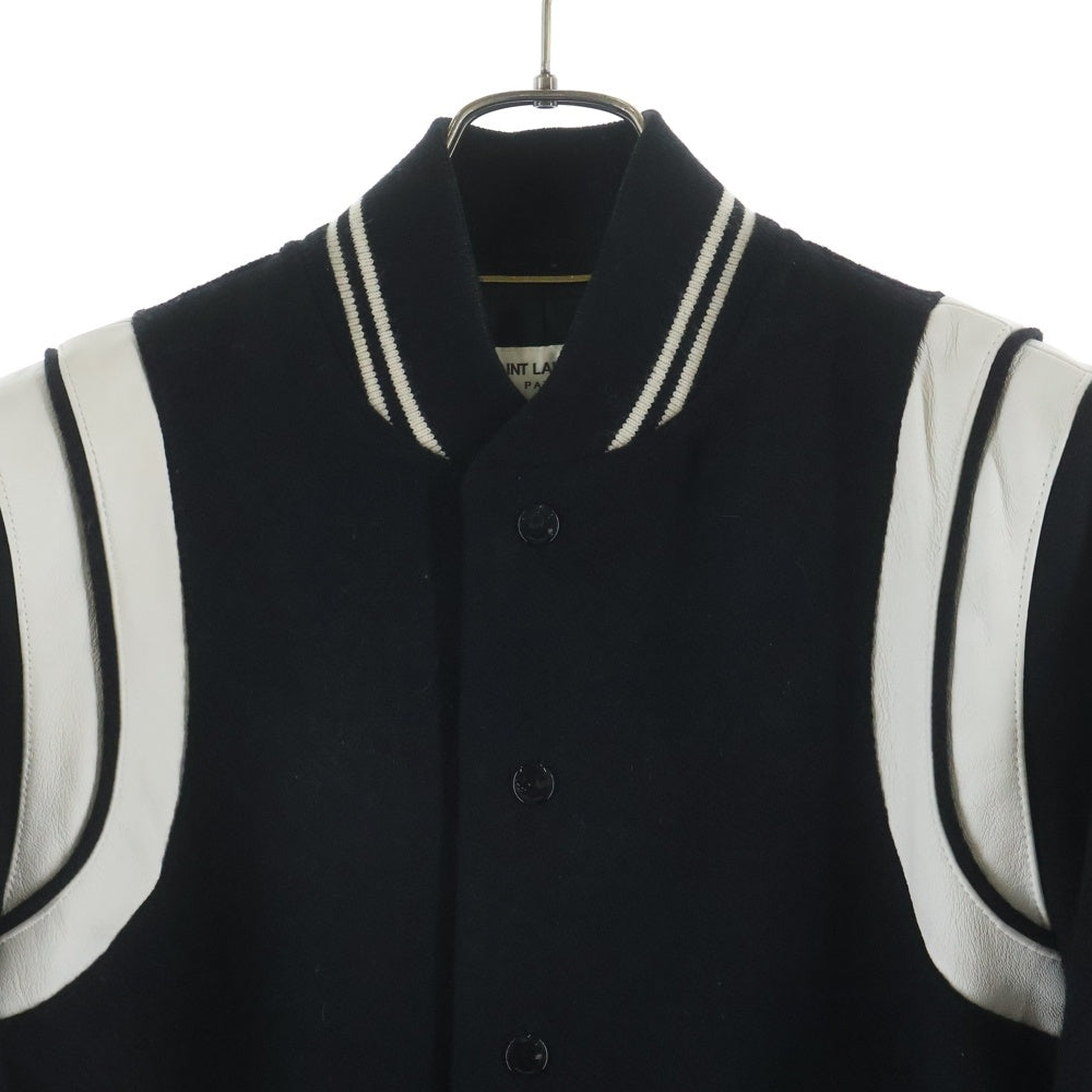 SAINT LAURENT PARIS(サンローランパリ) 16AW Woolblend Teddy Bomber Jacket テディジャケット ブルゾン ブラック 376283 Y180W